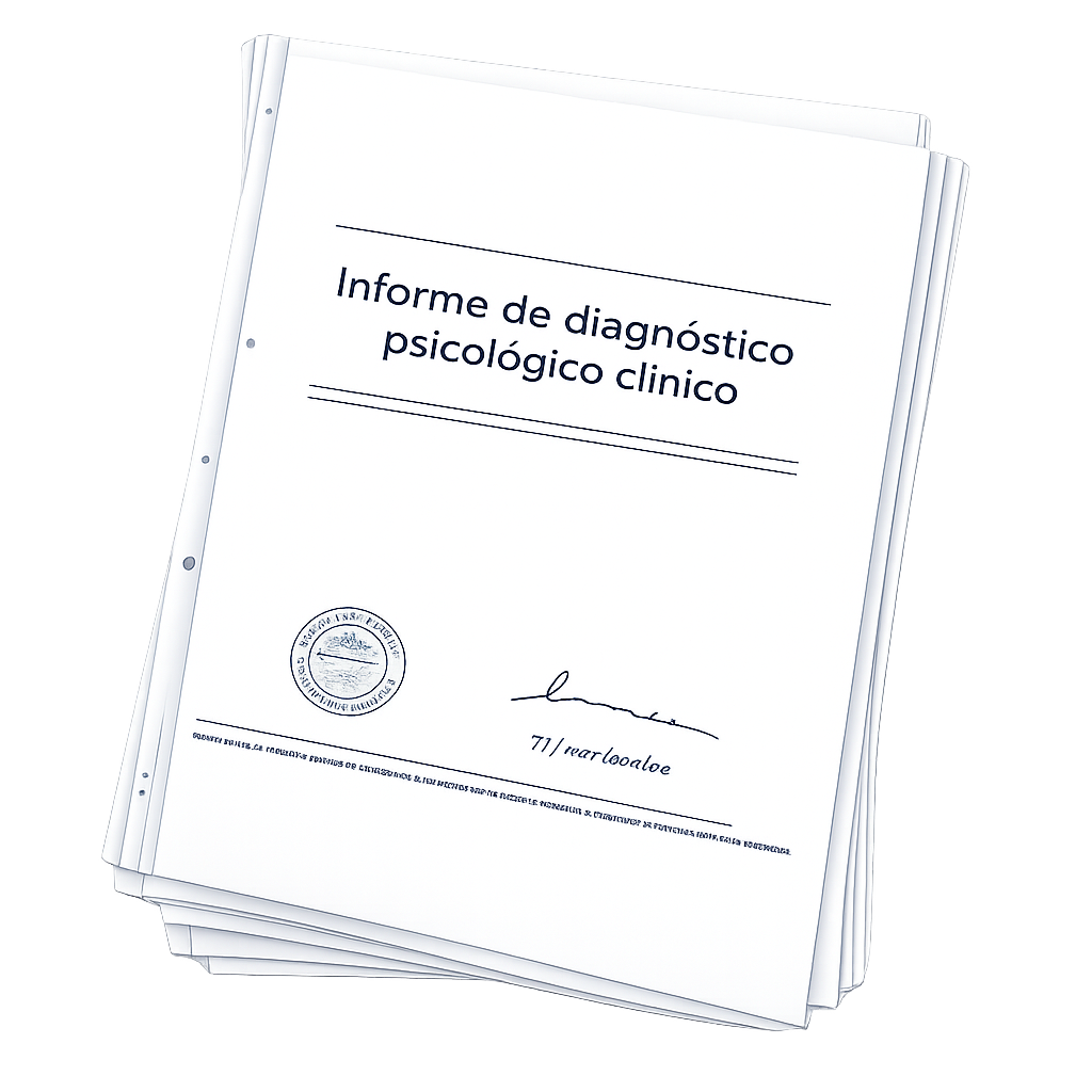 Informe psicológico pericial para tribunales